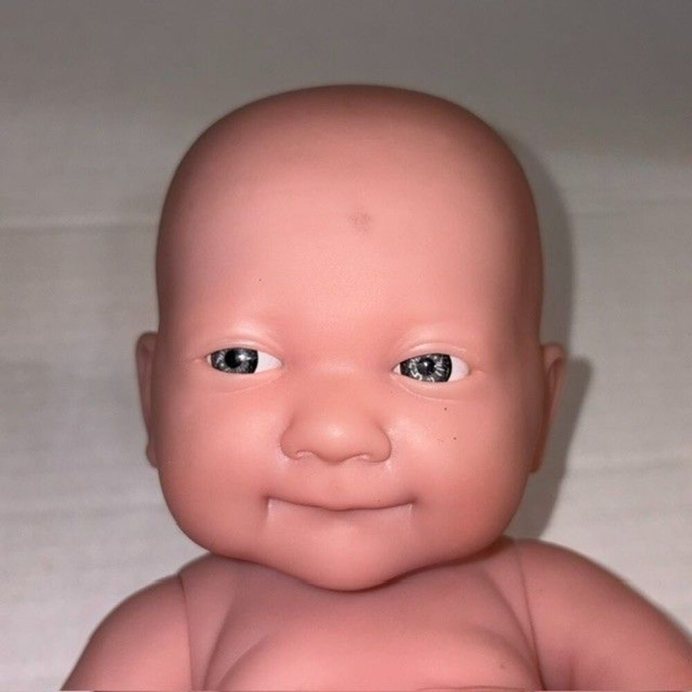 Realistic Newborn Berenguer Vinyl Baby Curled Up 23-07 Life-like Blue Eyes